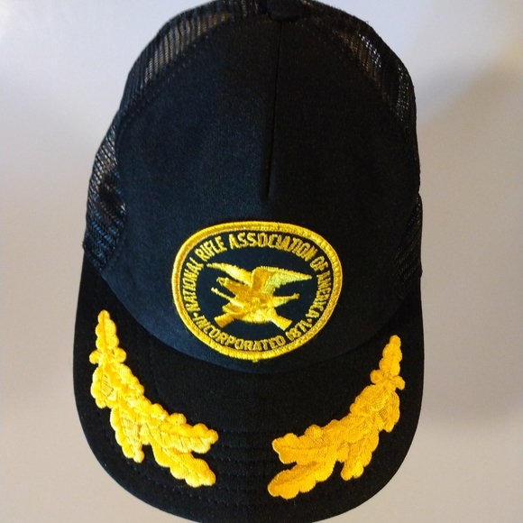 NRA Mesh Snapback Black Trucker Foam Hat MADE IN USA - FAST SHIP - Picture 2 of 8